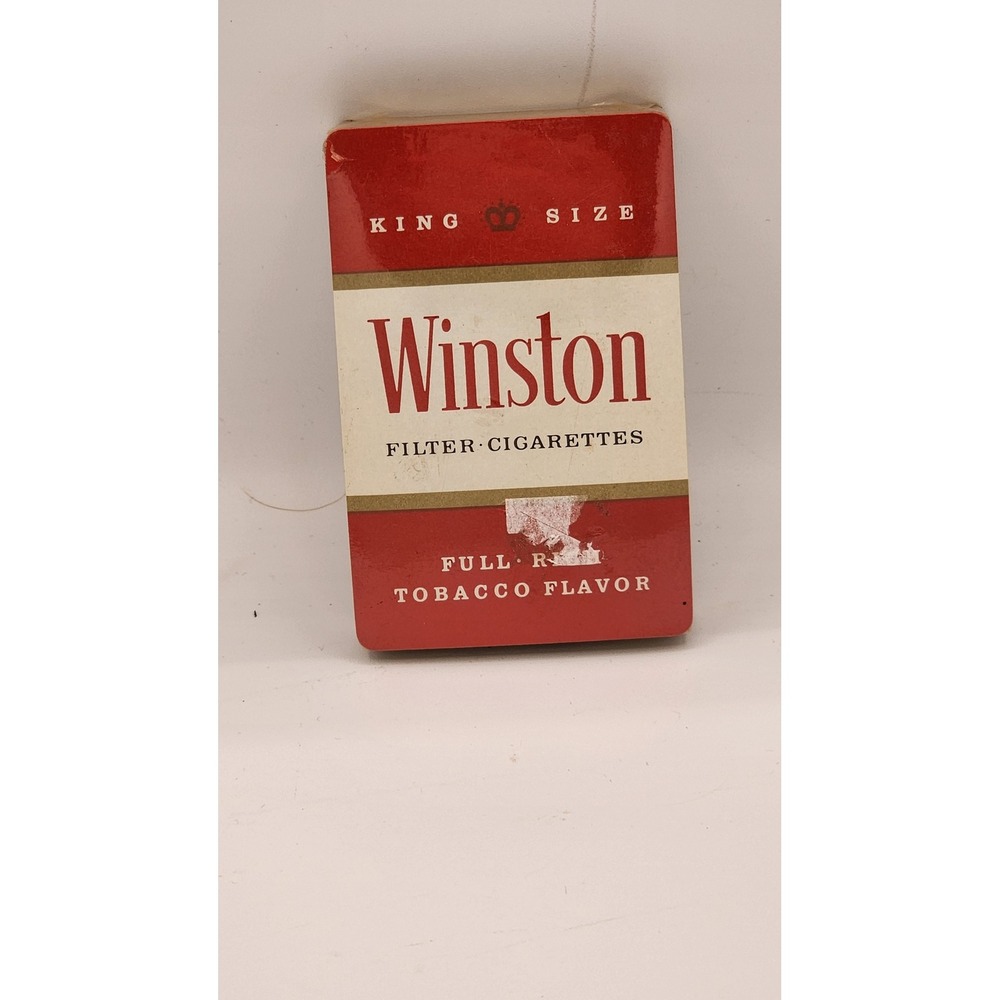 Vintage Winston Filter Playing Cards King Size Red White Unopened New